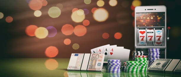 Casino Hold'em hand progression from ante through flop, turn, and river on live dealer table